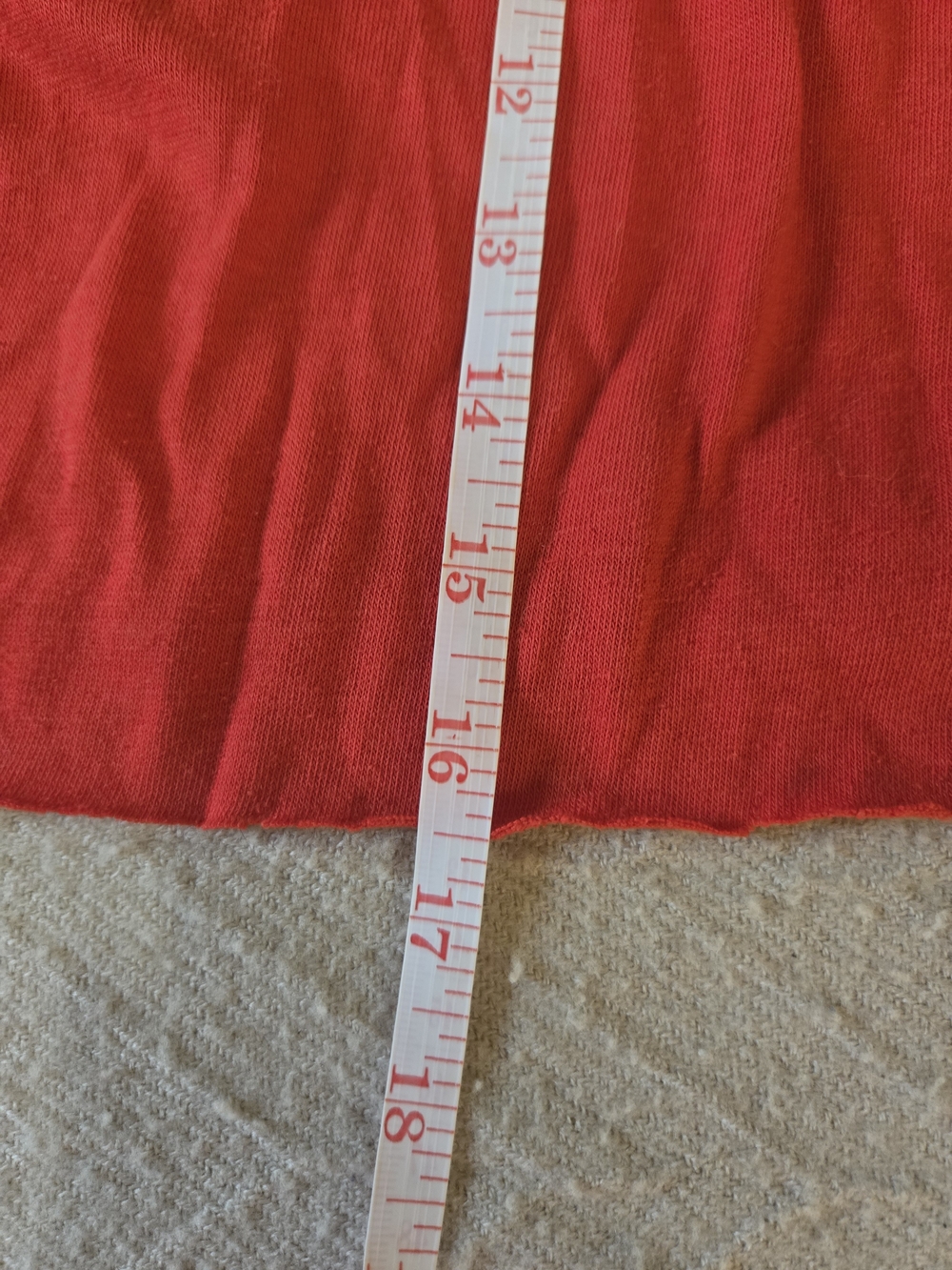 Vintage O.M. Tiffany Red Tigers Crop Top with Star-Patterned Sleeves S - Picture 6 of 7